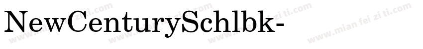 NewCenturySchlbk字体转换
