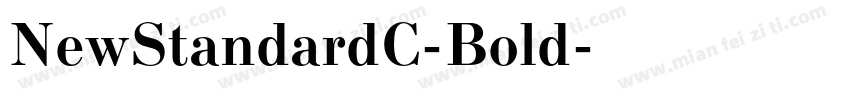 NewStandardC-Bold字体转换