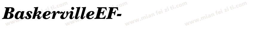BaskervilleEF字体转换