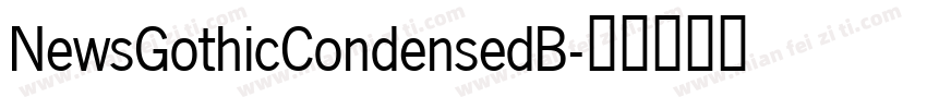 NewsGothicCondensedB字体转换