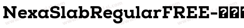 NexaSlabRegularFREE字体转换