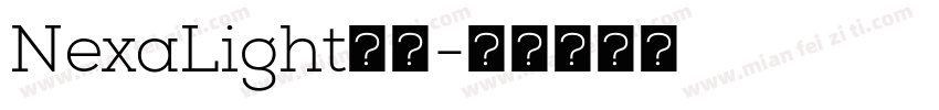NexaLight字体字体转换