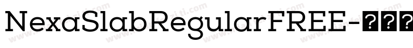 NexaSlabRegularFREE字体转换