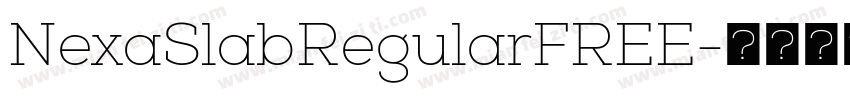 NexaSlabRegularFREE字体转换