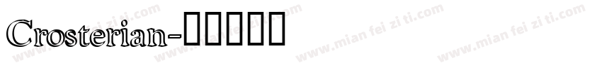 Crosterian字体转换