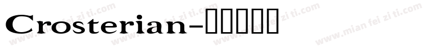 Crosterian字体转换
