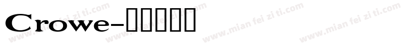 Crowe字体转换