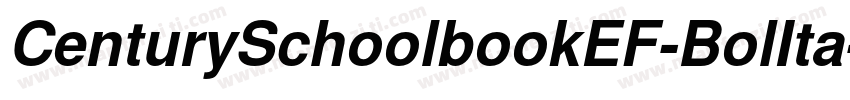 CenturySchoolbookEF-BolIta字体转换