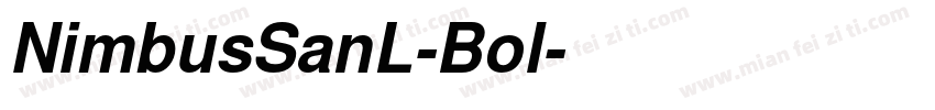 NimbusSanL-Bol字体转换