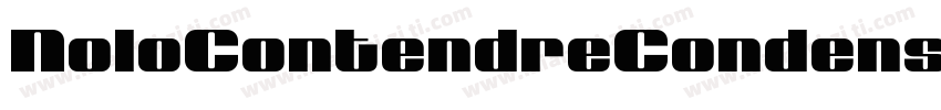 NoloContendreCondensed字体转换