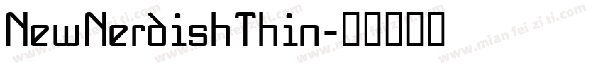 NewNerdishThin字体转换