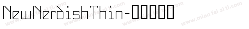 NewNerdishThin字体转换