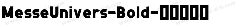 MesseUnivers-Bold字体转换