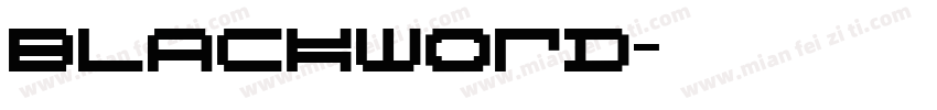 Blackword字体转换