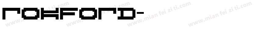 Rokford字体转换
