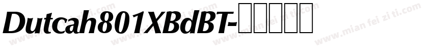 Dutcah801XBdBT字体转换