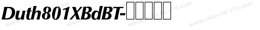Duth801XBdBT字体转换