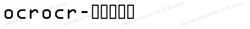 ocrocr字体转换