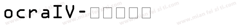 ocraIV字体转换