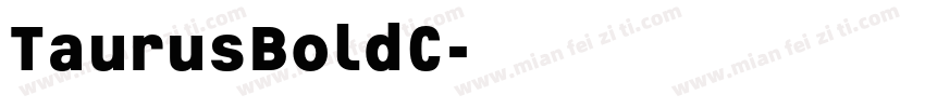TaurusBoldC字体转换