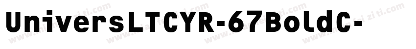 UniversLTCYR-67BoldC字体转换