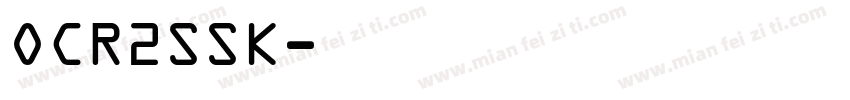 OCR2SSK字体转换