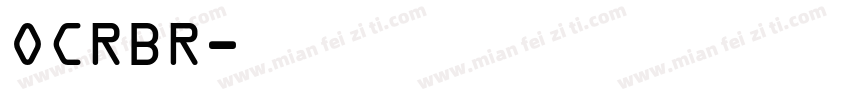 OCRBR字体转换