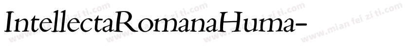 IntellectaRomanaHuma字体转换