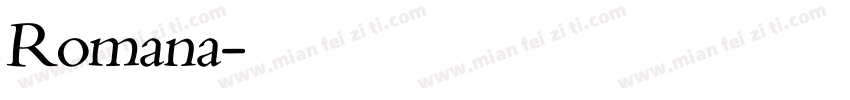 Romana字体转换