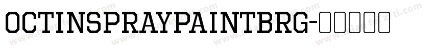 OctinSpraypaintBRg字体转换