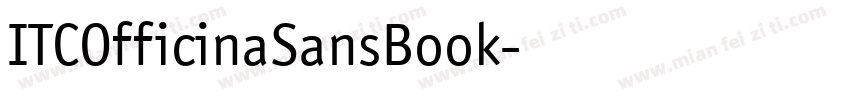 ITCOfficinaSansBook字体转换