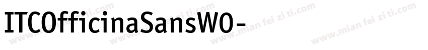 ITCOfficinaSansW0字体转换