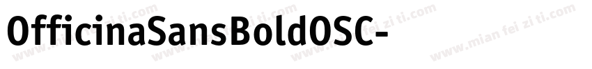 OfficinaSansBoldOSC字体转换