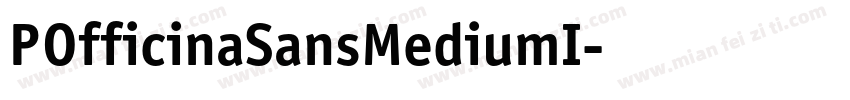 POfficinaSansMediumI字体转换