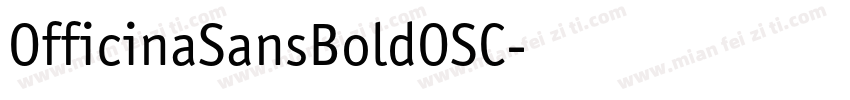 OfficinaSansBoldOSC字体转换