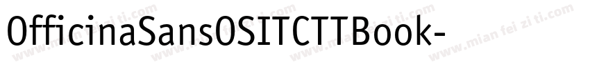 OfficinaSansOSITCTTBook字体转换