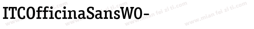 ITCOfficinaSansW0字体转换