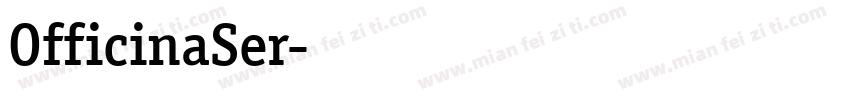 OfficinaSer字体转换