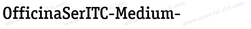 OfficinaSerITC-Medium字体转换