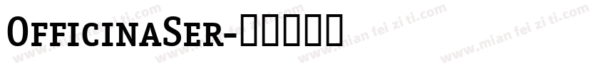 OfficinaSer字体转换
