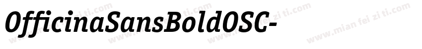 OfficinaSansBoldOSC字体转换