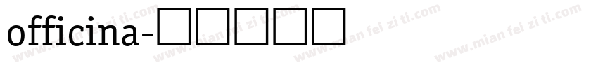 officina字体转换