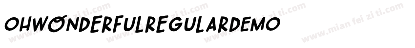 OhWonderfulRegularDEMO字体转换