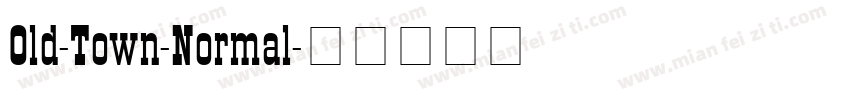 Old-Town-Normal字体转换