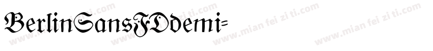 BerlinSansFDdemi字体转换