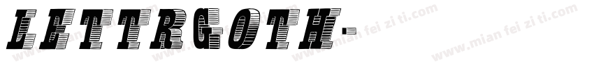 lettrGoth字体转换