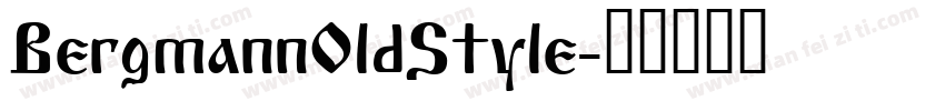 BergmannOldStyle字体转换