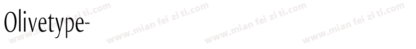 Olivetype字体转换
