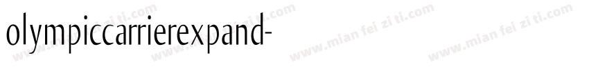 olympiccarrierexpand字体转换