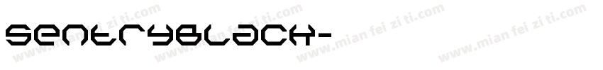 SentryBlack字体转换